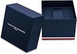 Tommy Hilfiger Orologio Multifunzionale da Uomo in Quarzo da 44 mm - Cinturino in Pelle Marrone Chiaro, Quadrante Blu Navy, 3 Sotto-Quadranti, Resistente all'Acqua 5ATM - 1791629 - 3
