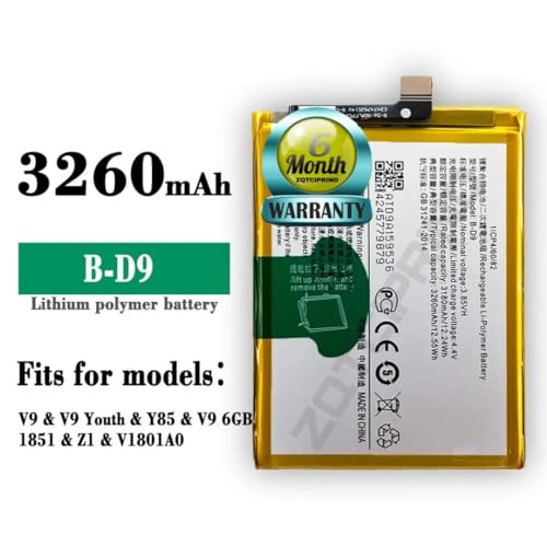 Image of Original B-D9 Battery for Vivo V9 / V9 Youth / Y85 /V9 6GB /1851 / Z1 /VI801A0 / 1723 Battery with 6 Month Warranty*** (B175)