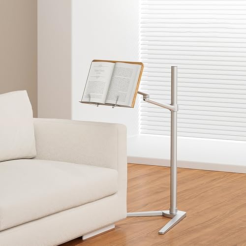 Atril portátil de altura regulable con base metálica estable 2