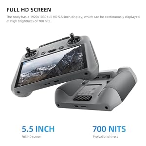 Original RC 2-Remote Control High Performance for DJI Mini 5 Pro/Mavic 4 pro/Air 3/Air 3S/Mini 4 Pro/Neo/Flip, FHD Screen Lightweight Body, 20km Transmission Range for Outdoor Aerial Photography — photo 4 of 6