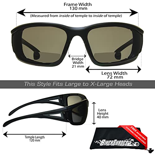 Bikershades Motorcycle Riding Safety Bifocal Sunglass Foam Padded Z87 WindProof2