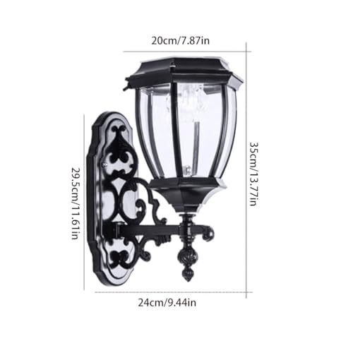 Applique Murale Solaire De Jardin LAPADULA Anti-Panne Éclairage LED Extérieur Capteur Contrôlé