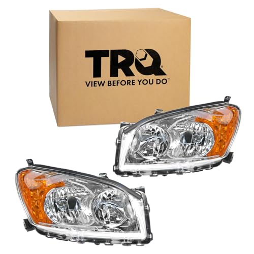 Image of TRQ 2 Piece Headlight Assembly Set Driver & Passenger Side