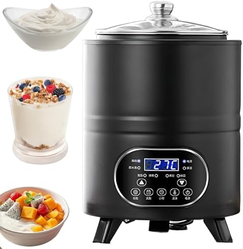 Large Capacity Yogurt Maker 12L - Automatic Fermentation Machine with Timer & Temperature Control for Home & Commercial Use - White Yogurt Maker