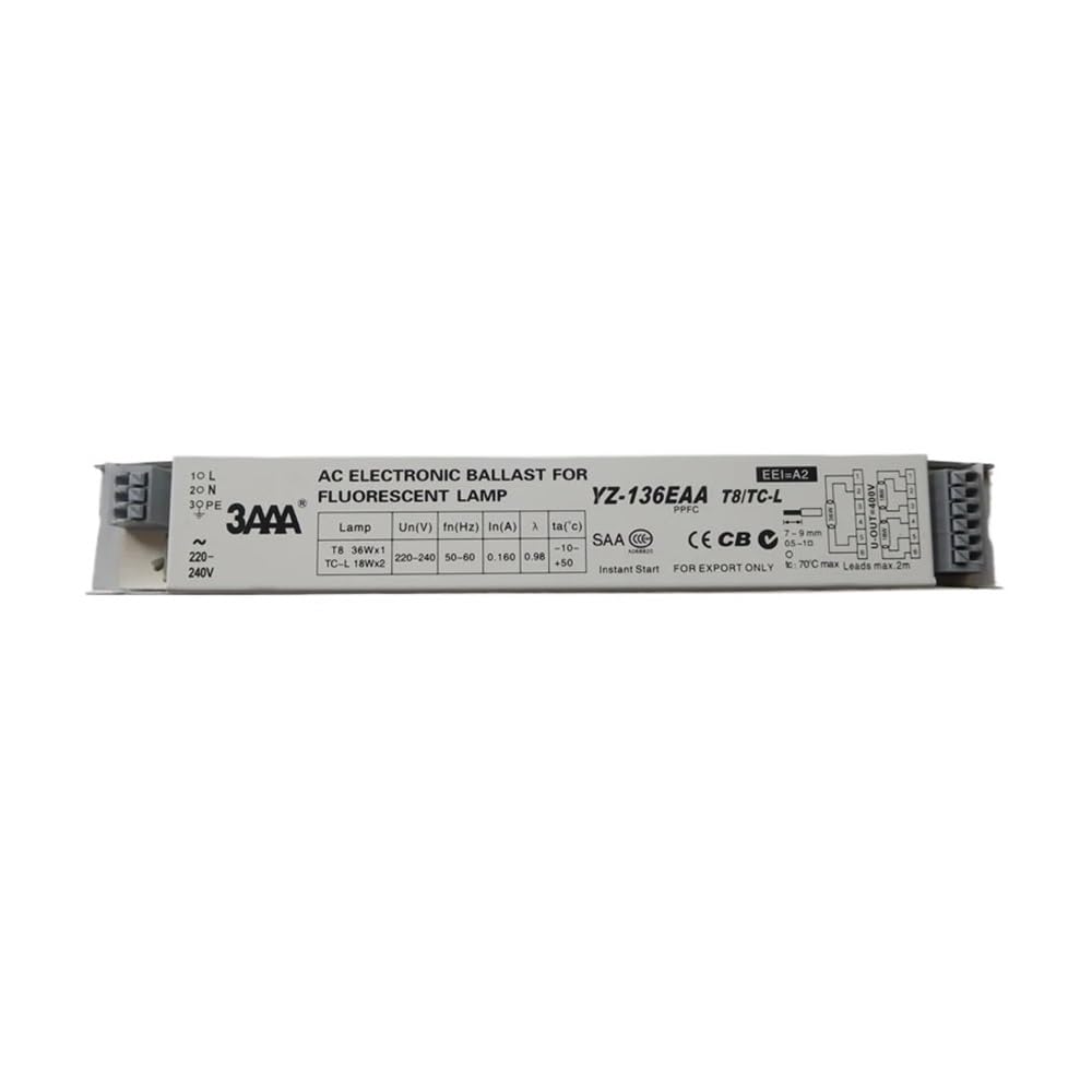 LANAPPTLTG 3AAA YZ-136EAA Instant Start Fluorescent Lamp Electronic Ballast For T8/TC-L 36WX1 18WX2 Lamp AC 220-240V CCC CE CB