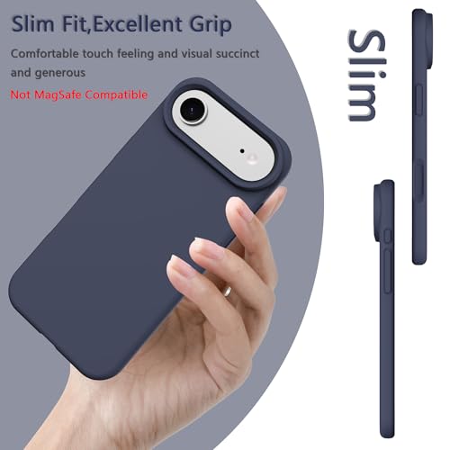 Image of iPhone air Case Silicone,Soft Microfiber Lining(Midnight Blue)
