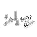 Sutemribor 180Pcs M5 Stainless Steel Button Head Hex Socket Head Cap Bolts Screws Nuts Assortment Kit + Wrench