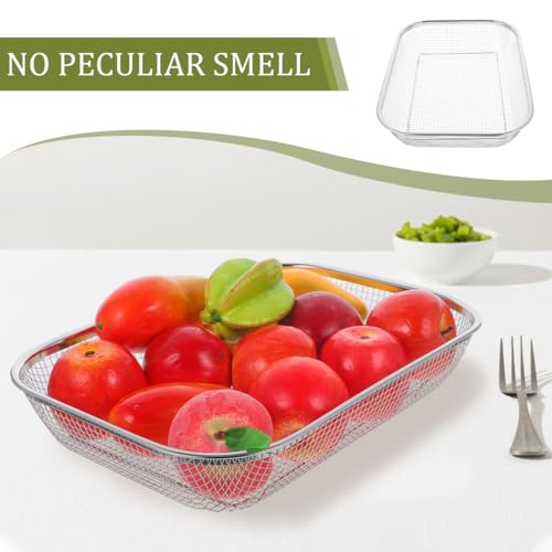 Colador de Acero Inoxidable para Frutas 37x26.8x7.5 cm miniatura 2