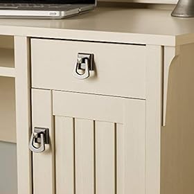 Bush Furniture Salinas L Shaped Desk with Storage in Antique White 41q FBJcsTL. SS280