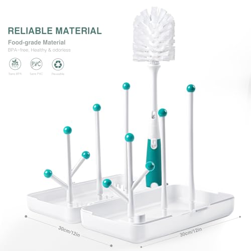 image for Termichy Travel Baby Bottle Drying Rack, Compact Size with Large Capac