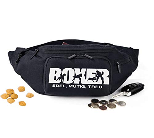 siviwonder Boxer Dog Hundesport Gürteltasche Bauchtasche Hund Stickerei Farbe Stickerei weiß Cover