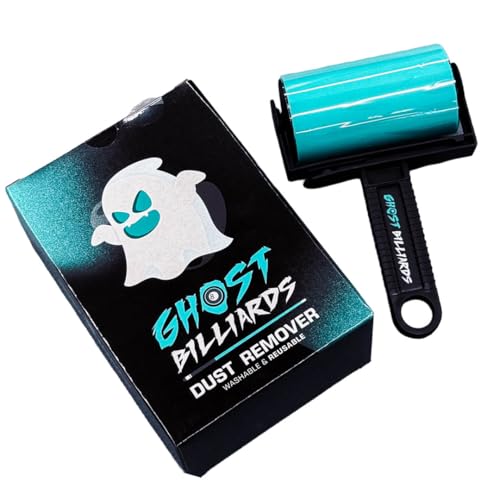 Ghost Billiards Table Dust Remover – Washable Roller Cleaner for Pool, Billiards, and Gaming Tables – Reusable Lint & Dust Cleaning Tool, Felt Safe, Cue Sports Accessory