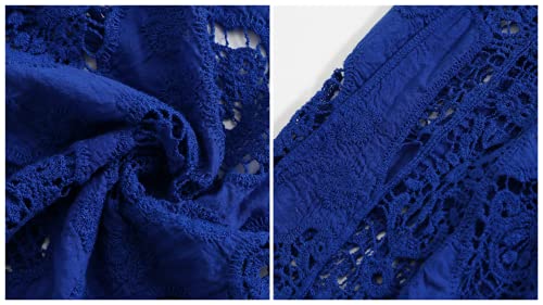 Image of CORIRESHA Womens Cardigan Casual Solid Color Stich Open Front Draped Boho Hippie Crochet Cardigan Vest