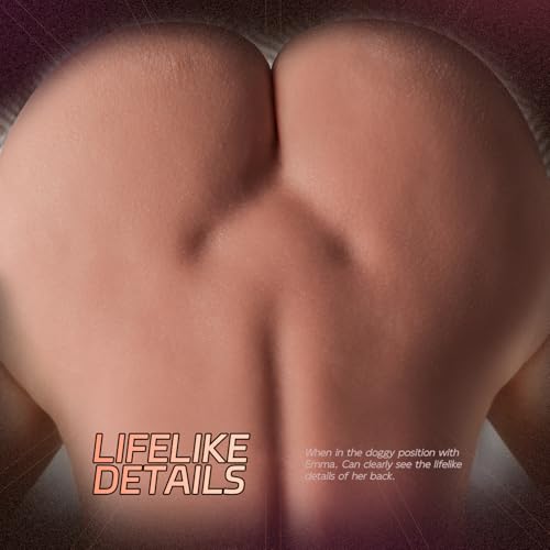 Image of Male Masturbator Sex Doll for Men Pocket Pussies Realistic Adult Sex Toys for Men, 5.8LB Entry-Level Ass Lifelike Soft Butt with Vagina and Anal Channel for Several Sex Positions (Wheat)