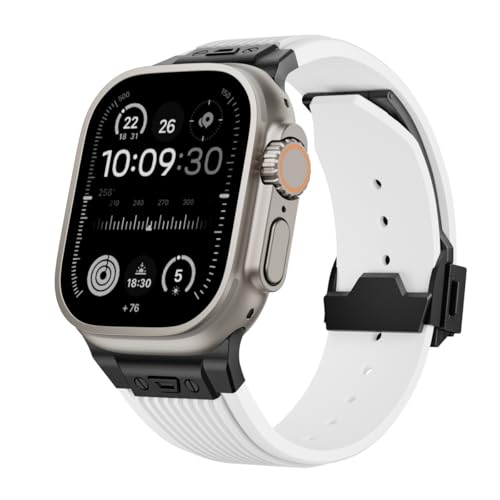 Sangle en caoutchouc 49 mm 46 mm 45 mm pour montre connectée 10 9 8 7 SE avec connecteur