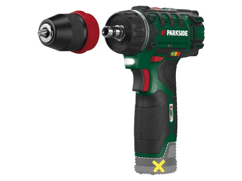 PARK SIDE Taladro atornillador inalámbrico 12 V PBSA 12 - Taladro atornillado (batería cargador no incluida)