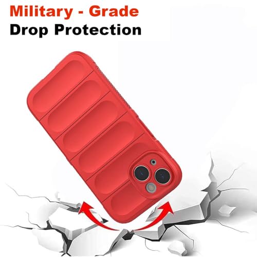 Image of amazon basics Basic Case for Apple iPhone 14 (Silicone Red)