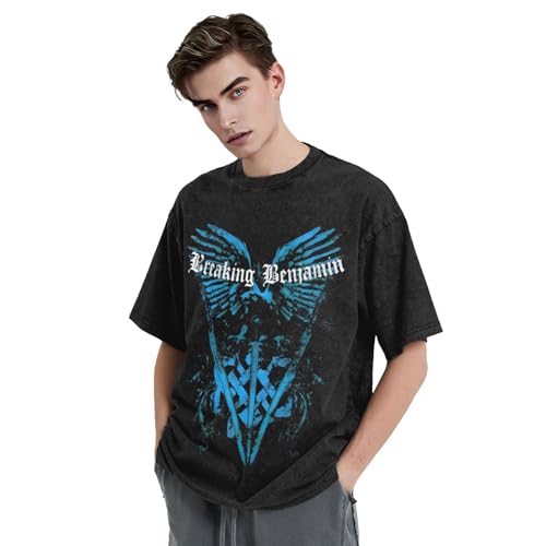 Breaking Music Benjamin 2025 Music Tourt-Shirt Unisexr Loose Retro Cotton Retro Tops Black2