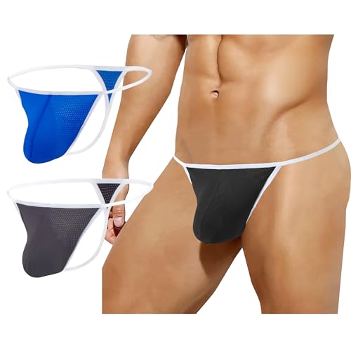 Mens G String Thong Underwear Bulge T-Back Under Panties for Men - Main Image
