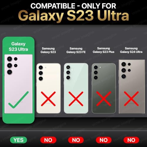 Image of WOW IMAGINE Slim Frameless Back Cover for Samsung Galaxy S23 Ultra 5G | Ultra Thin Lightweight Design & Camera Protection | Soft Matte Silicone Flexible Mobile Case (Grey)