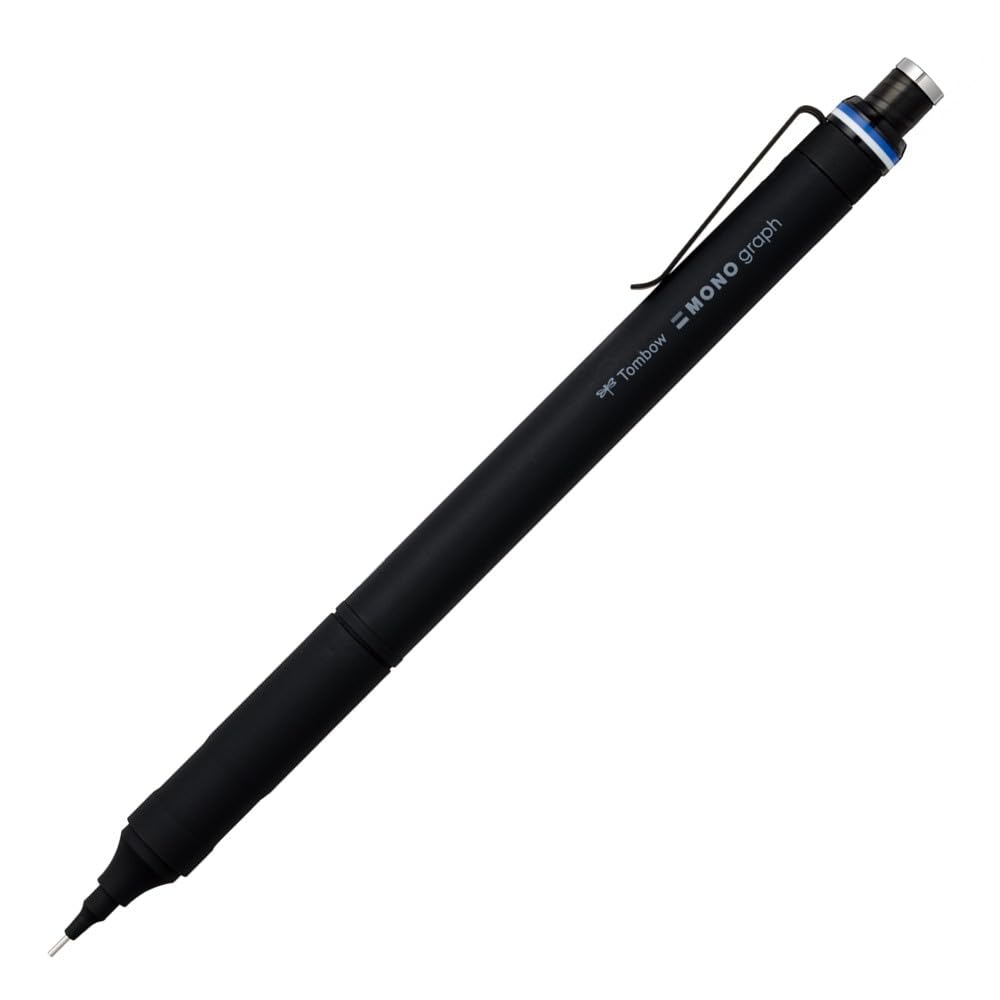 Tombow Pencil Mechanical Pencil, 0.5mm, MONO Monograph Fine (Wide Vision, Low Center of Gravity) Black DPA-112B : Office Products