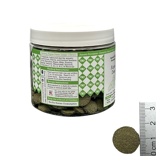 Aquatic Provisions MI-AD-8 Algae Discs 8 Oz, Sinking 18Mm Wafers, Fish Food thumb #1