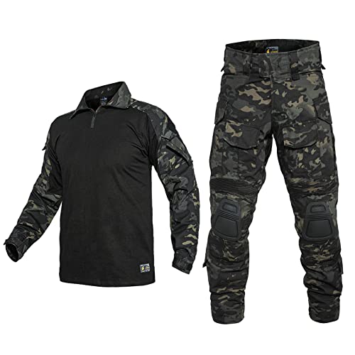 G3 Combat Suit Military Apparel Set Tactical Camouflage Clothing Hunting Uniform Paintball Gear with Knee Pads for Men