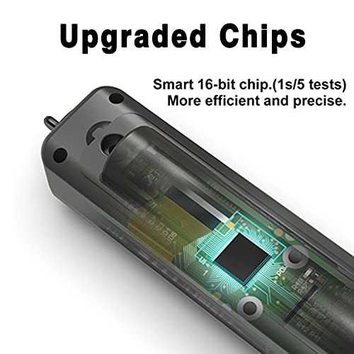 Image of Non-Contact Voltage Tester Pen Integrated Infrared Thermometer for Huge EBTN LCD Screen and Digital Display, Electrical AC Detector with Flashlight Buzzer for Live Wire Outlet Measuring