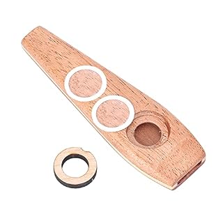 BPSJKET Kazoo en bois léger portable son unique ukulélé guitare partenaire drôle mini diaphragme bouche instrument de… - Les Beatles, Paul McCartney, John Lennon, RIngo Starr, George Harrison BPSJKET Kazoo en bois léger portable son unique ukulélé guitare partenaire drôle mini diaphragme bouche instrument de… – Image 2