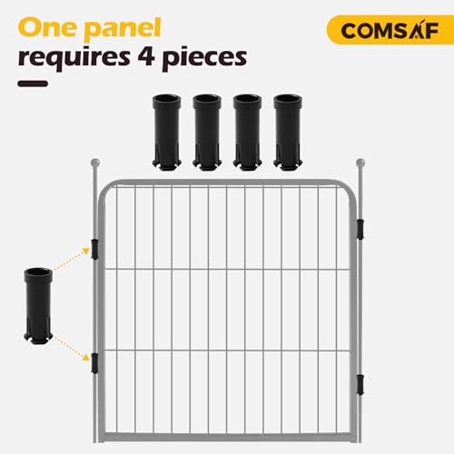 image for ComSaf Dog Playpen Accessory Bag, Fence-to-Wall Anchor Pack of 6, Tri-