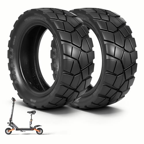 Prodrocam 9x3.0-5.5 Neumático sin Cámara para Kukirin G2 Pro (Nueva Versión) Patinete Eléctrico 9 Pulgadas Neumático de Repuesto Neumático de vacío (Negro-1 Unidades)