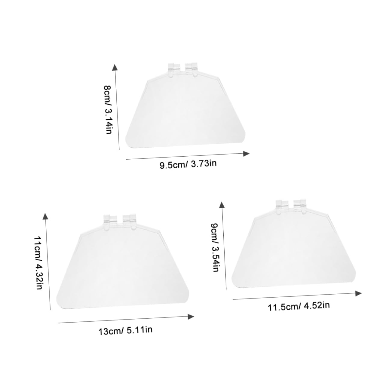 Mipcase Grinder Safety Shield Set 3pcs Bench Eye Guards Plastic Eye Shield for Grinder Eye Protection for Woodworking