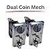 TopTecSales Crane Machine Kit W/Components and Manual Build Your Own Arcade Claw Machine - 71cm (28'') Silver Gantry with Medium Claw - Dual Coin Mech - All in 1 Kit