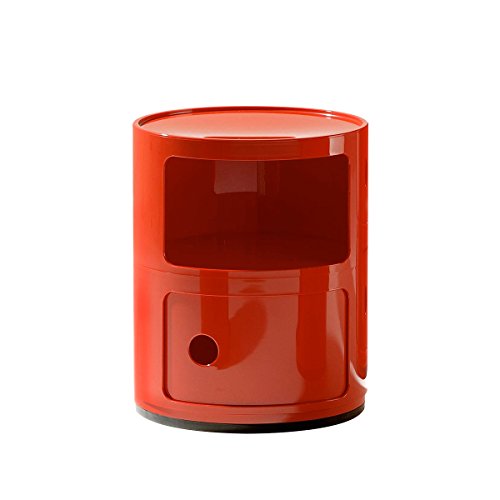  Kartell Componibili - Set di 2 contenitori 10, colore: Rosso