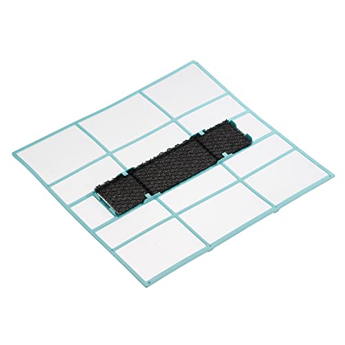 PATIKIL 11.81" x 11.02" Air Conditioner Air Filter, Plastic Air Filtering Screen Replacement with Air Filter Foam for HVAC Blue Black