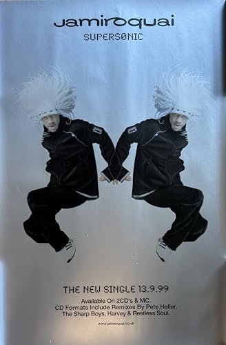 Affiche de collection Jamiroquai grand format 50x70 cm aux finitions soignées