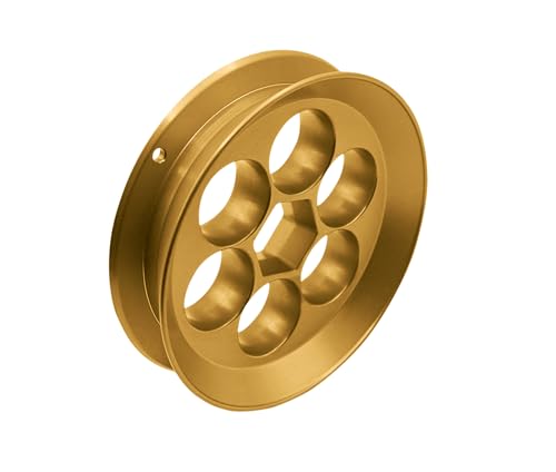 Yoyito Aluminium-Angelschnurrolle für Angelschnur/Reise (Goldrolle)