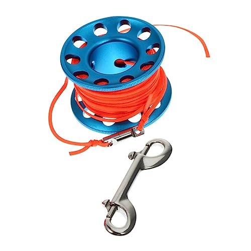 FOYTOKI 2sets Professional Scuba Diving Reel Spool Snap Clip for Underwater Diving