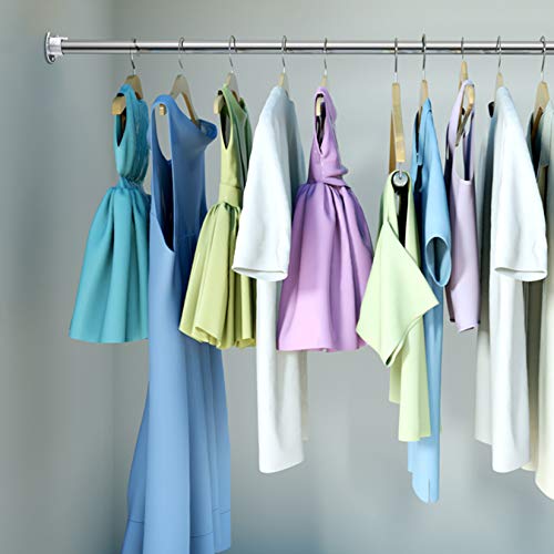 4 Stück Rundrohr Halterung for Schrankrohr Stange, Kleiderschrank Kleiderstange, Gardinenstange Halter, Flansch Stangenhalter, U-Form, 28 mm/1,1Zoll, mit Schrauben