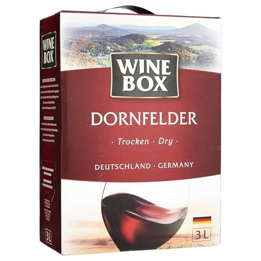 Wine Box Dornfelder Landwein Rhein trocken Bag-in-Box (1 x 3 l) | 3 l (6er Pack)