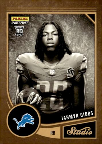 JAHMYR GIBBS RC 2023 Panini Instant Studio ROOKIE PR:370#12 Lions...