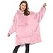 Lushforest Hoodie Sweatshirt, Damen Kapuzenpullover, Riesen-Sweatshirt, Super weich und bequem, Geeignet für Erwachsene, Männer, Frauen, Jugendliche (Hell-Pink)