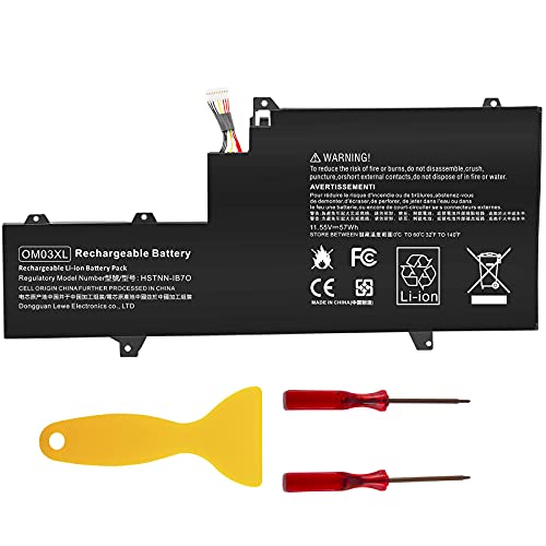 Futurebatt OM03XL HSTNN-IB7O 863167-171 Laptop Battery Compatible with HP EliteBook x360 1030 G2 Series Notebook.HP OM03XL 3057XL 863167-1B1 863167-171 863280-855 HSN-I04C HSTNN-IB70 HSTNN-IB7O
