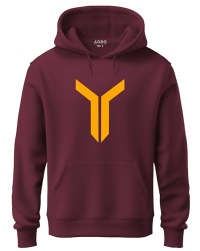 Image of ADRO Mens Graphic Printed Cotton Hoodies