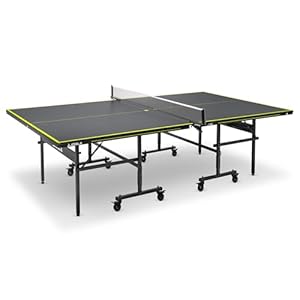 JOOLA Tischtennisplatte Inside J15 Tischtennistisch Indoor klappbares Untergestell – Schneller Aufbau-inklusive Netz, Grau, 274 x 152,5 x 76 cm