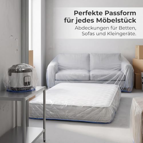 Funda para muebles antipolvo para evitar manchas en sofá y cama doble de 150cm 4