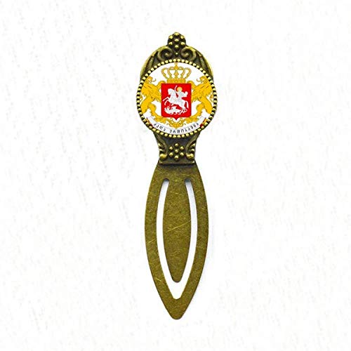 Marque-page rétro Géorgie en laiton gravé haut de gamme