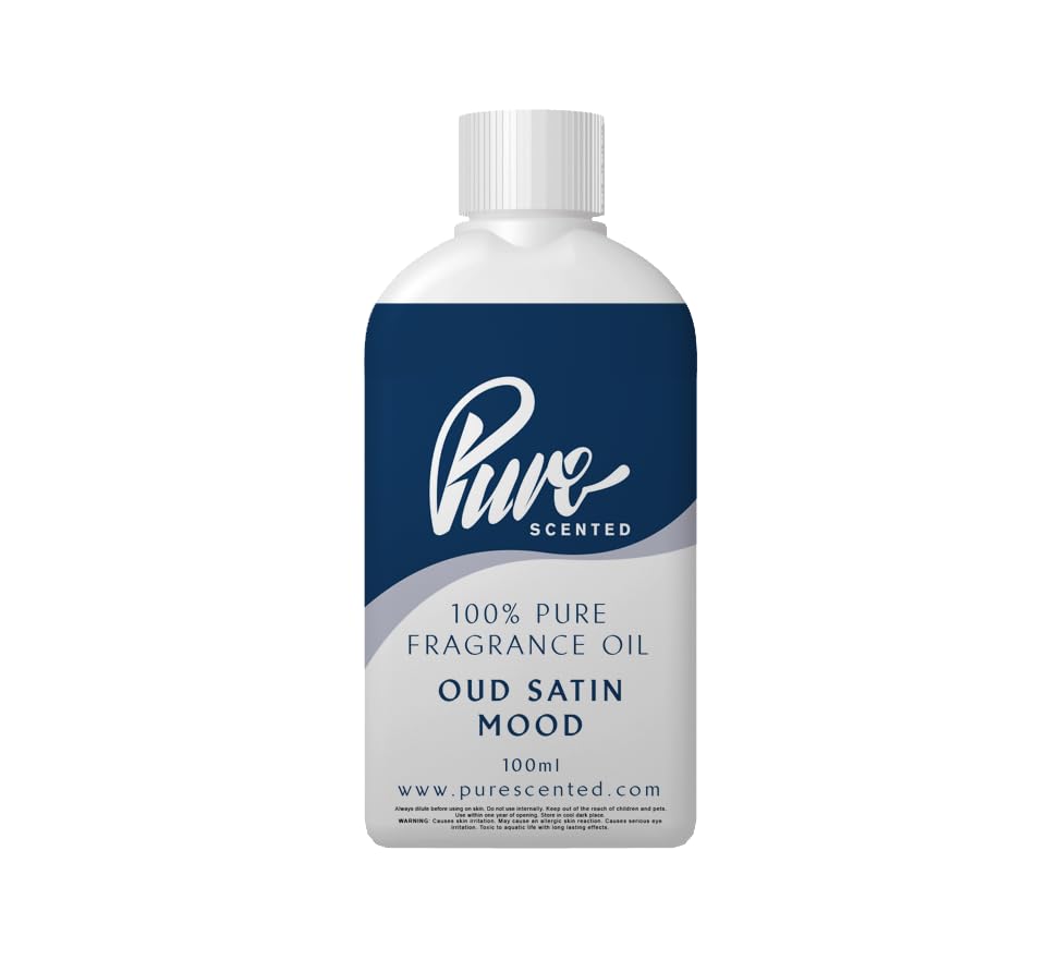 Pure Scented 100ml Fragrance Oil - Vegan & Cruelty-Free, for Candles, Soaps, Diffusers, Cosmetics, Wax Melts & DIY Crafts (1 x 100ml, Satin Mood) โ image 1