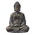 Glitzhome GH20384 22.75" Indoor Outdoor Sitting Meditating Buddha Zen Statue, 22.75 Inch Tall, Bronze