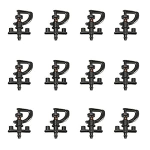 JINXM Tuin irrigatie verneveling mondstuk 360 graden roterende sproeier mondstuk G schorsing mondstuk micro sprinkler connector (12 stuks)
